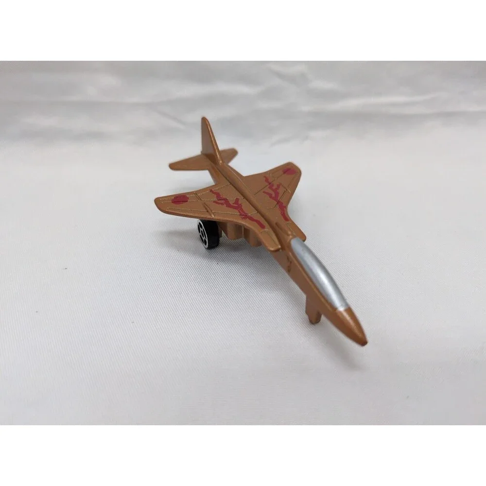 Vintage Green Military Fighter Jet Toy 3